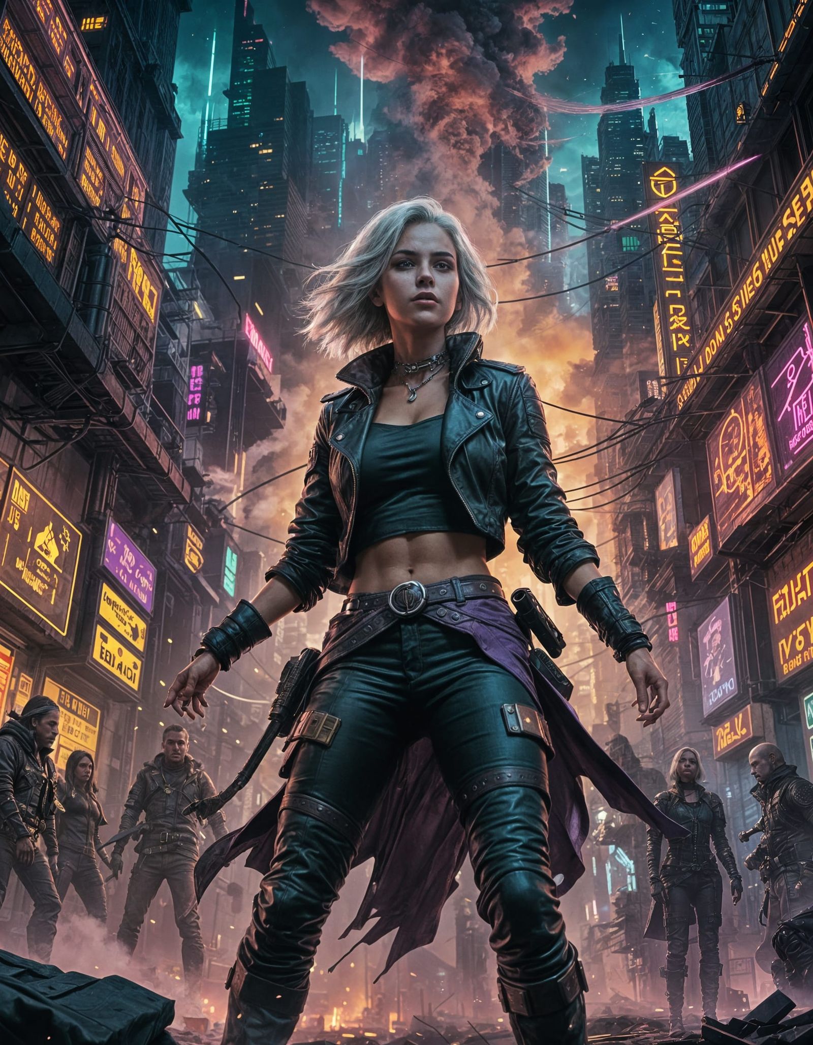Cirilla of Cintra: Cyberpunk Dancer in Night City