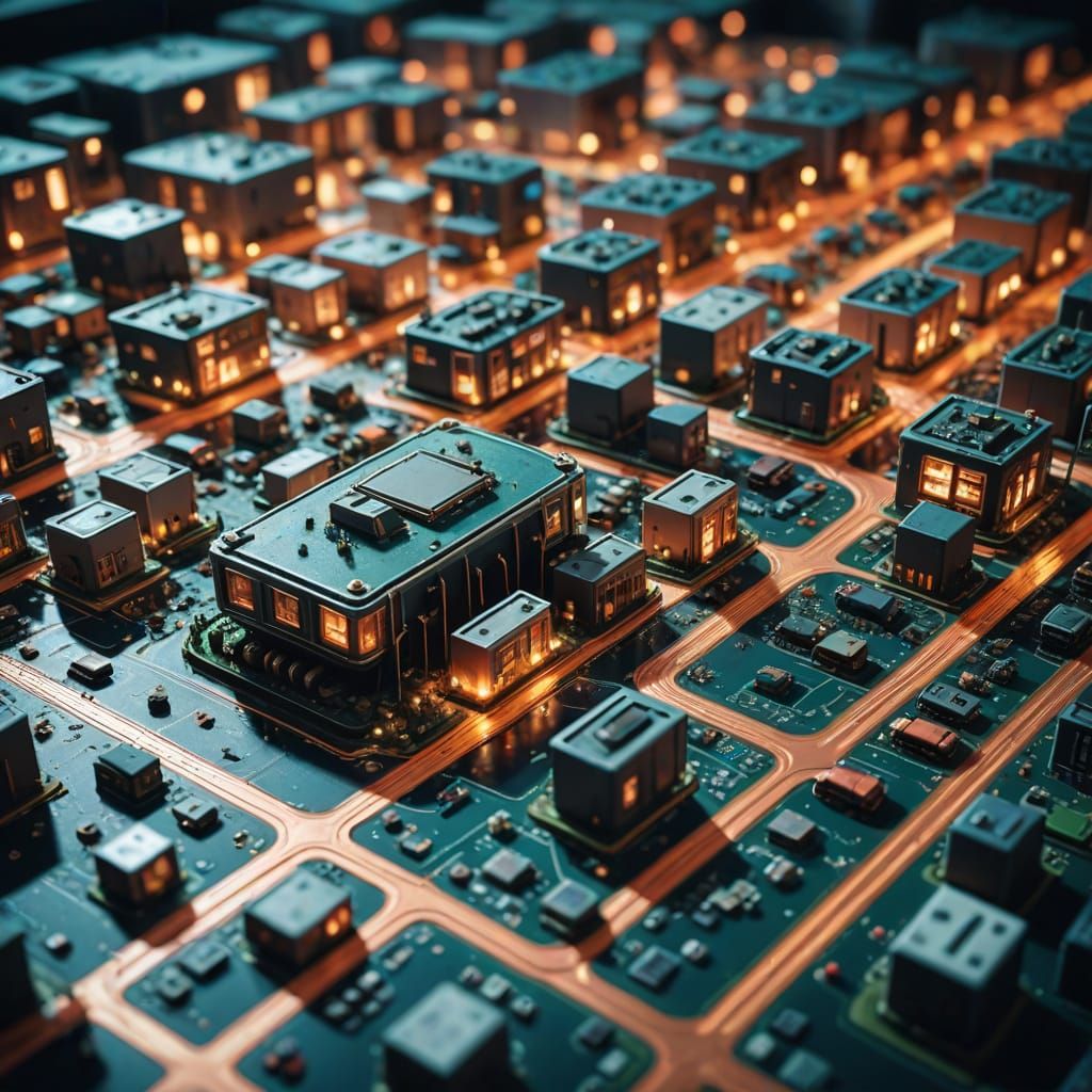Miniature City Inside a Computer Chip