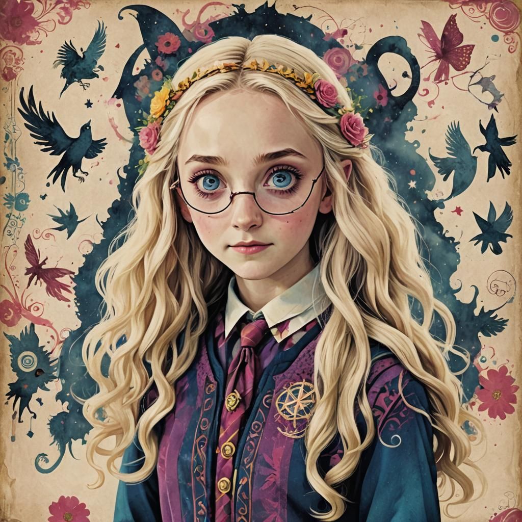 Realistic Portrait of Luna Lovegood