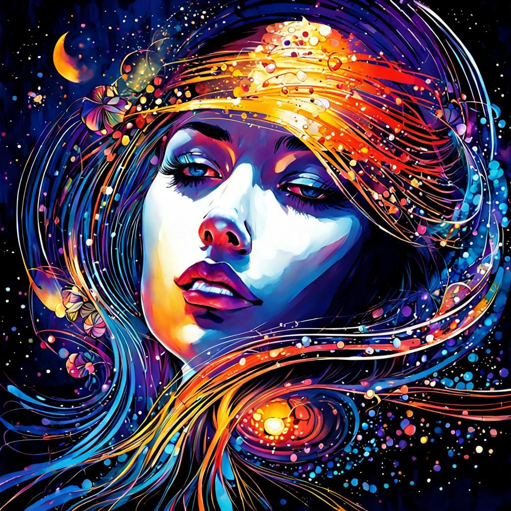 Detailed Botanical Illustration in Fine Line Art