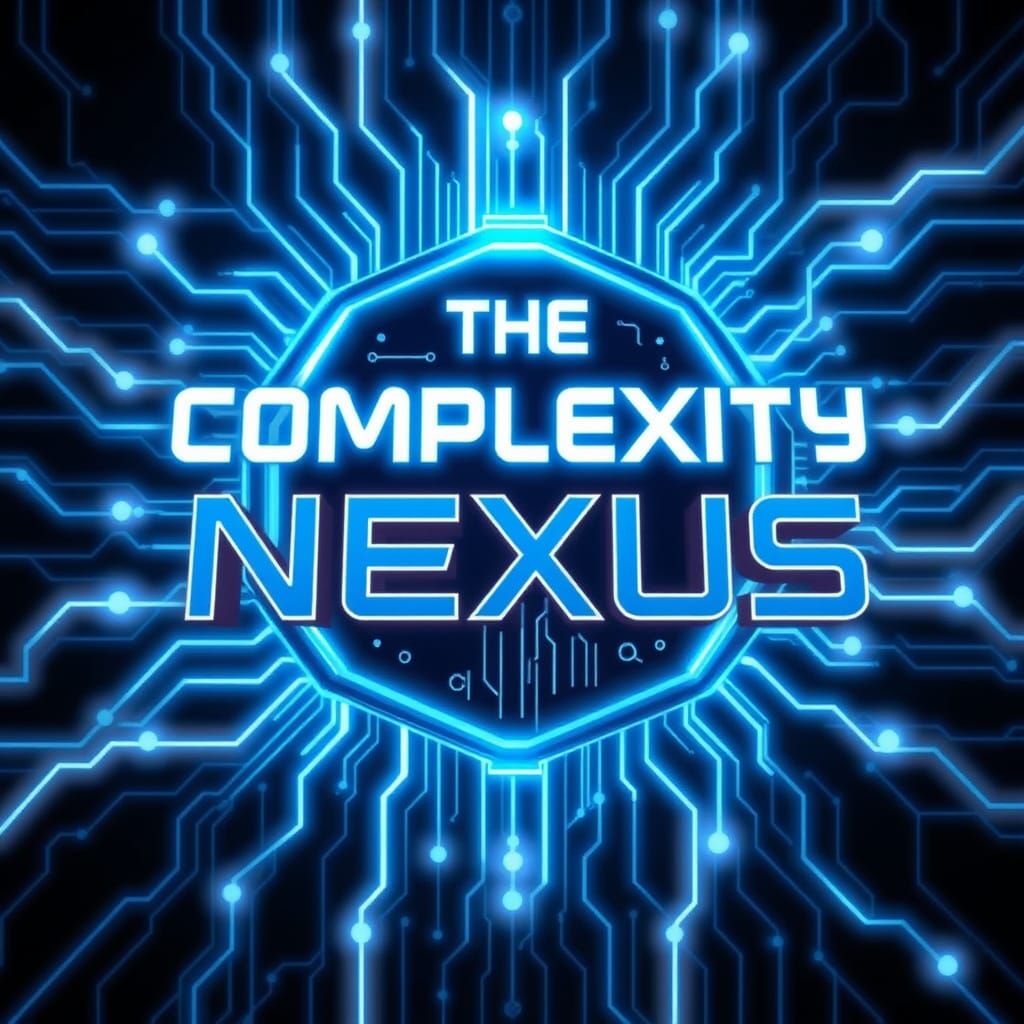 Futuristic Team Logo in Neon Digital Matrix