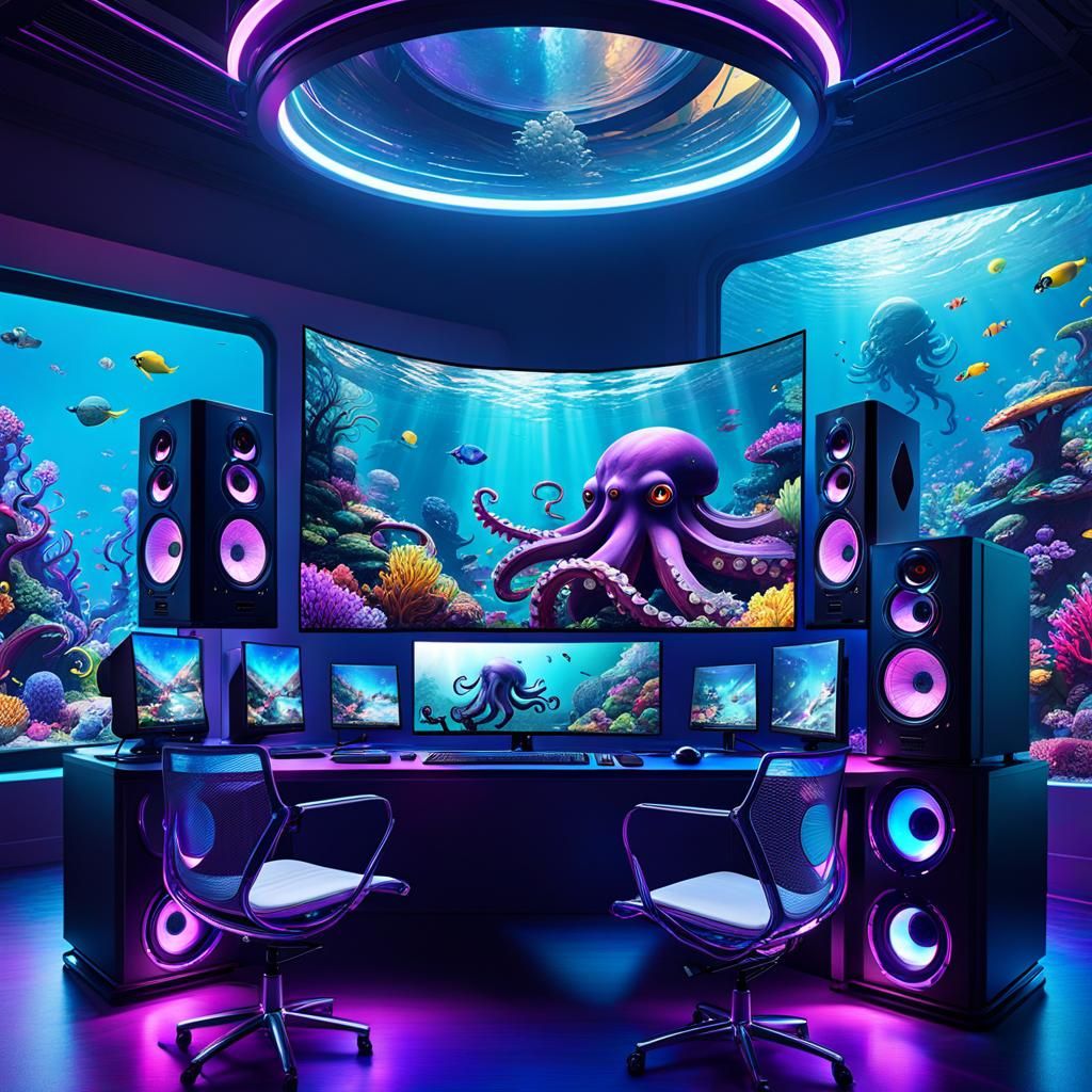 Underwater PC Gaming Room