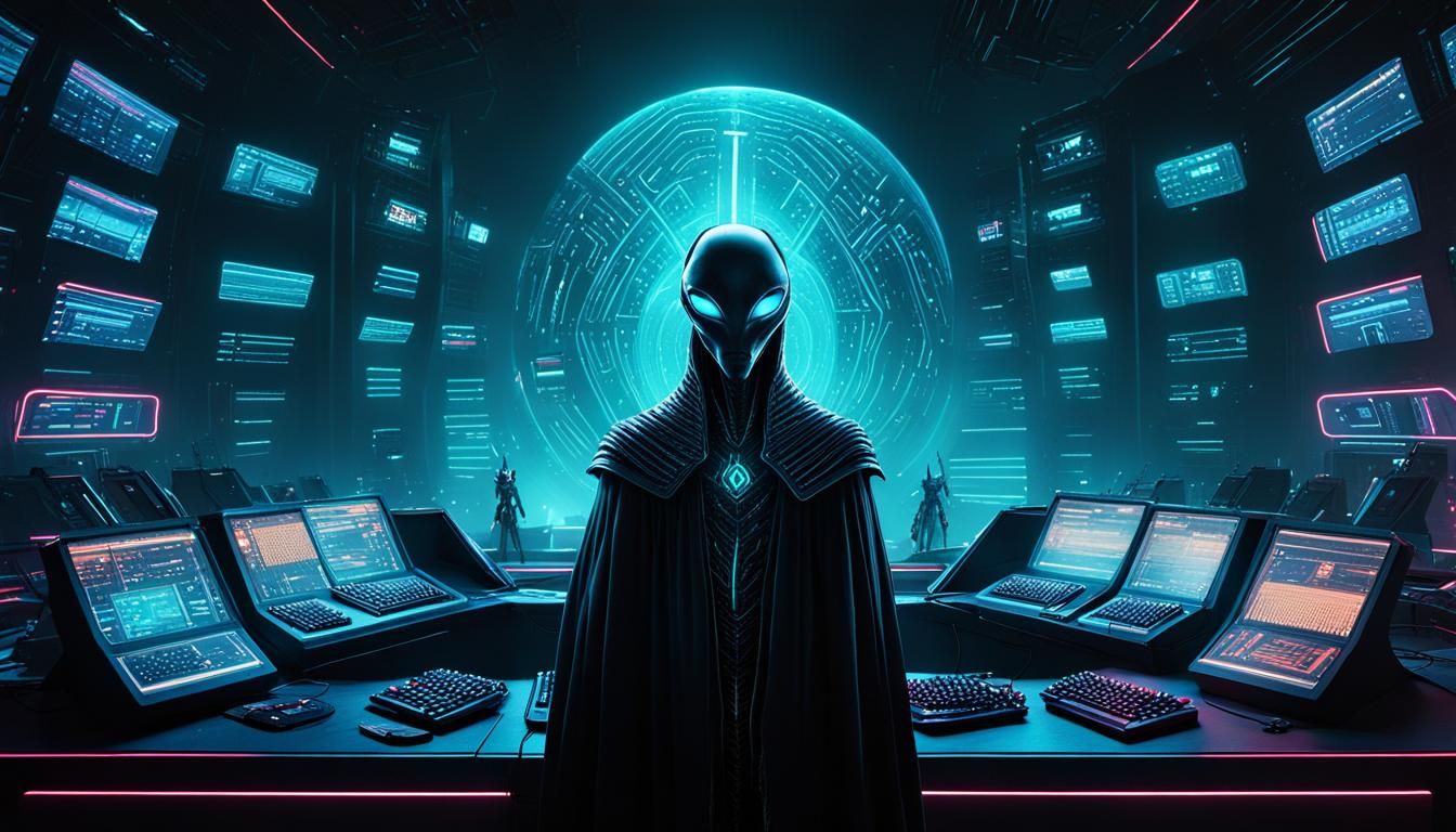 Epic Showdown: Alien Hacker vs ChatGPT in Cyberspace