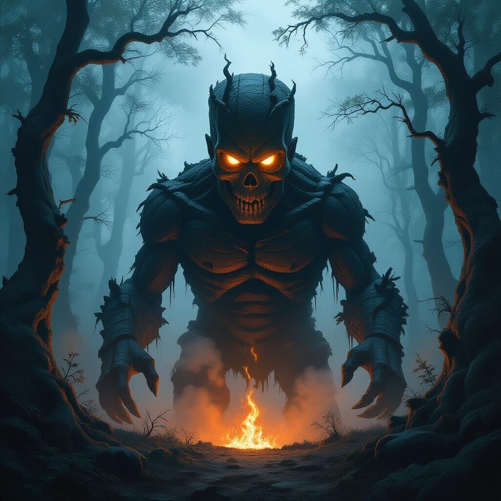 Coffee Bean Golem Rises in Misty Forest