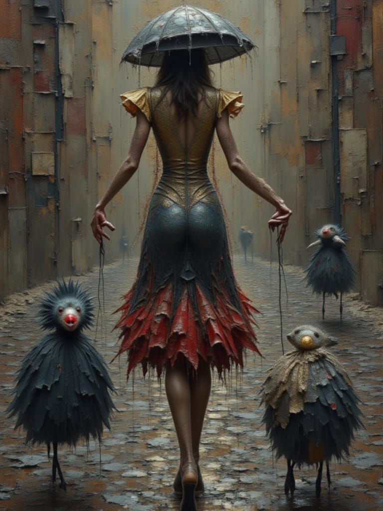 Walking my Rain Pets