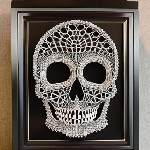 Lace Skull: A Meticulously Crafted 3D Masterpiece