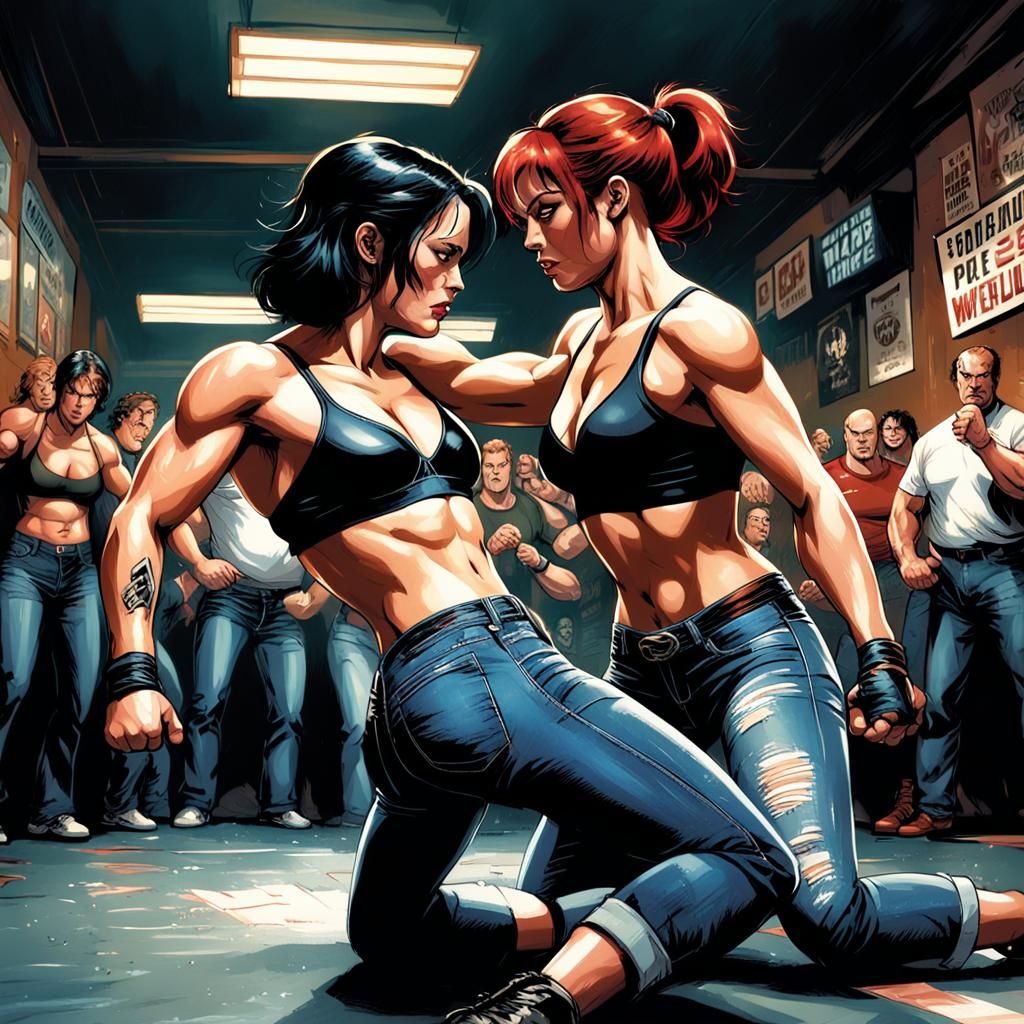 Women's Fight Club Knockout, Comic Book Art