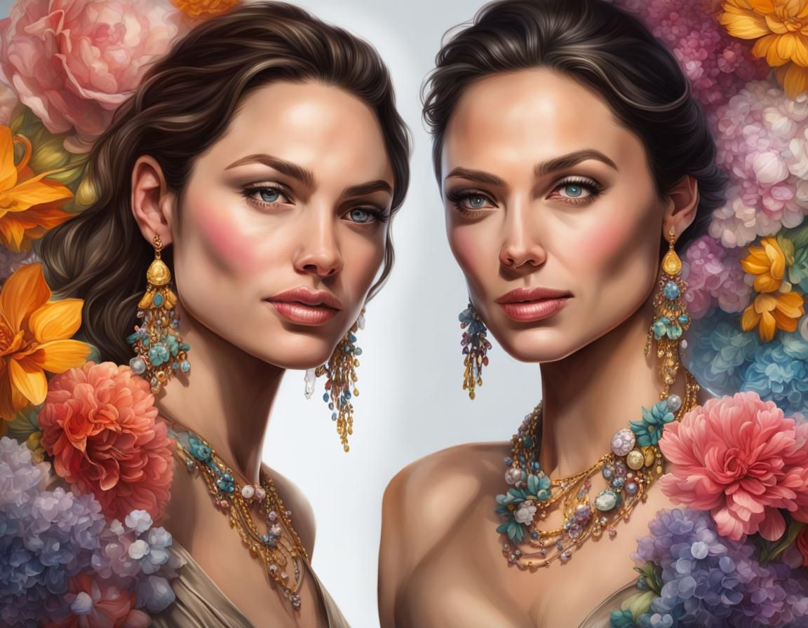 Hyperrealistic Goddesses Portraits in Digital Art Style
