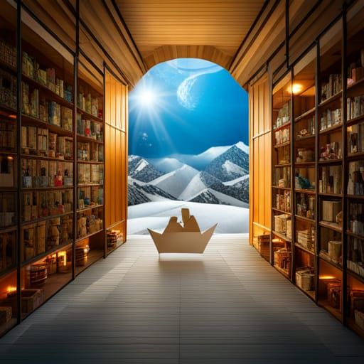 Baby Jesus in Manger: Origami Papercraft