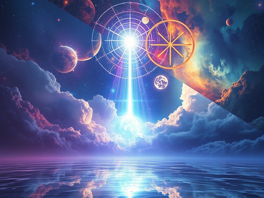 Astral Light Between Worlds: Holographic Mixed Media