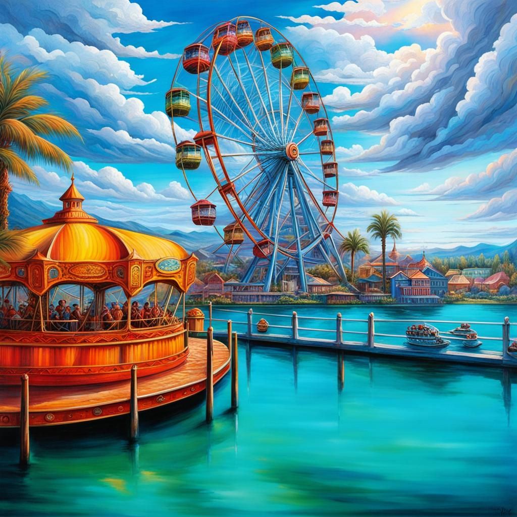 Sunny Boardwalk Carnival Masterpiece