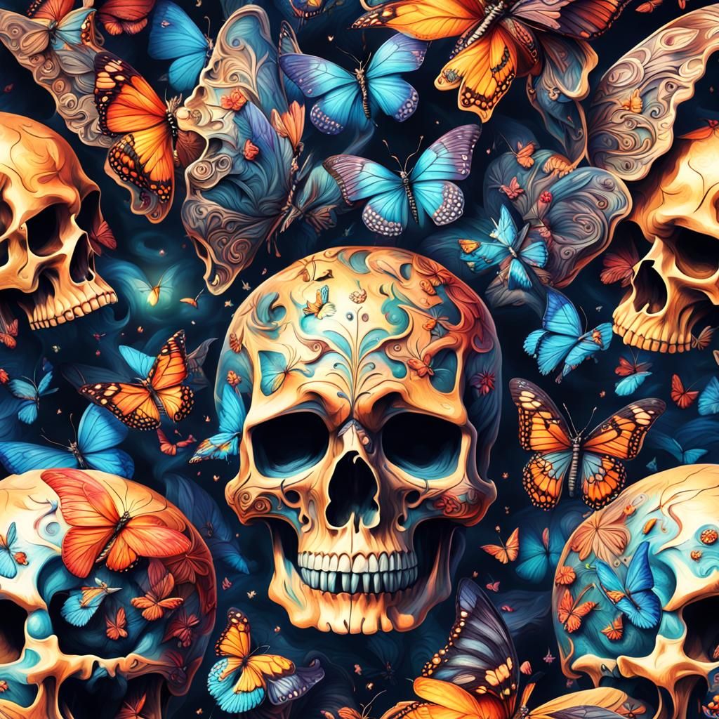 Butterfly Skulls
