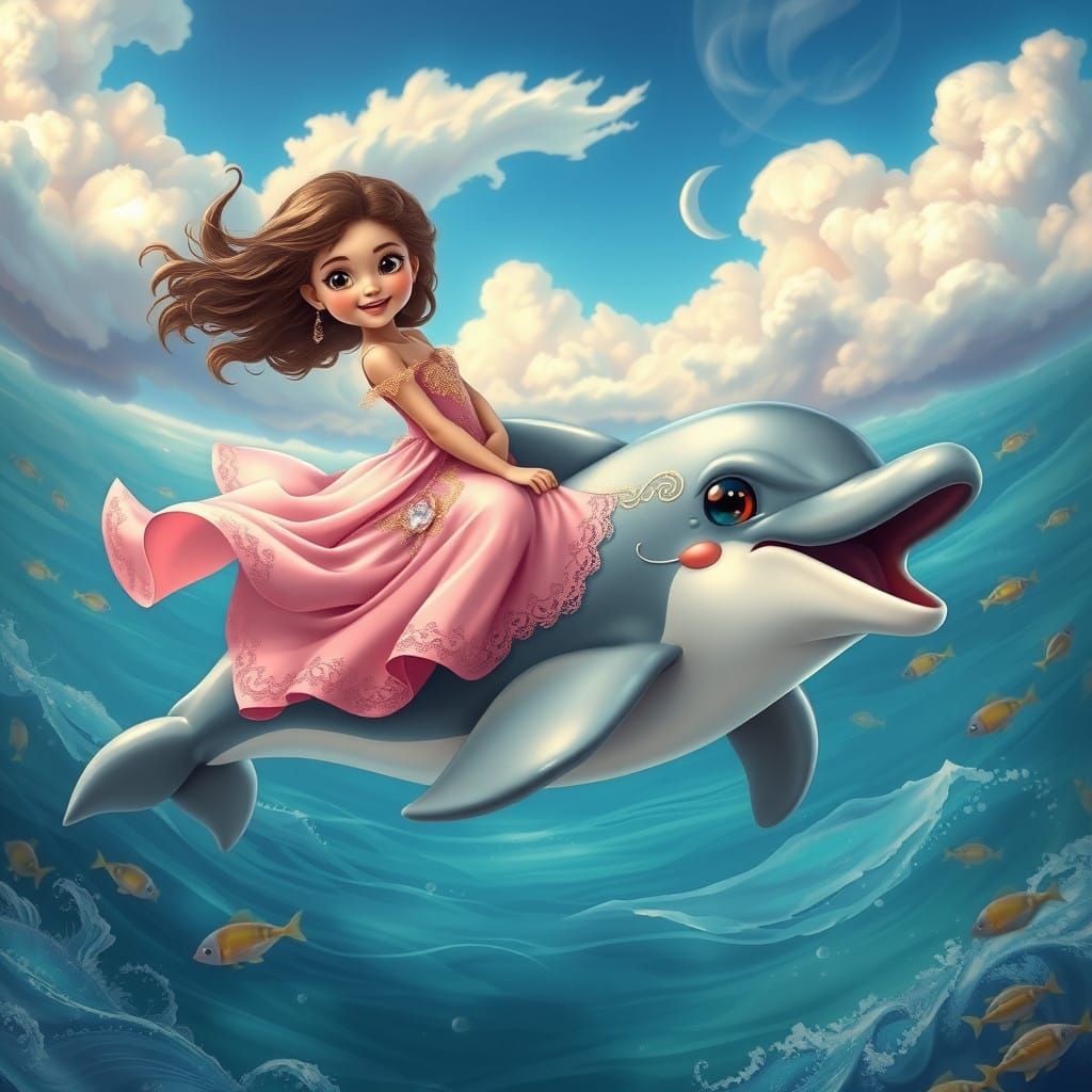 Enchanted Ocean Fantasy in Dreamy Pastel Hues