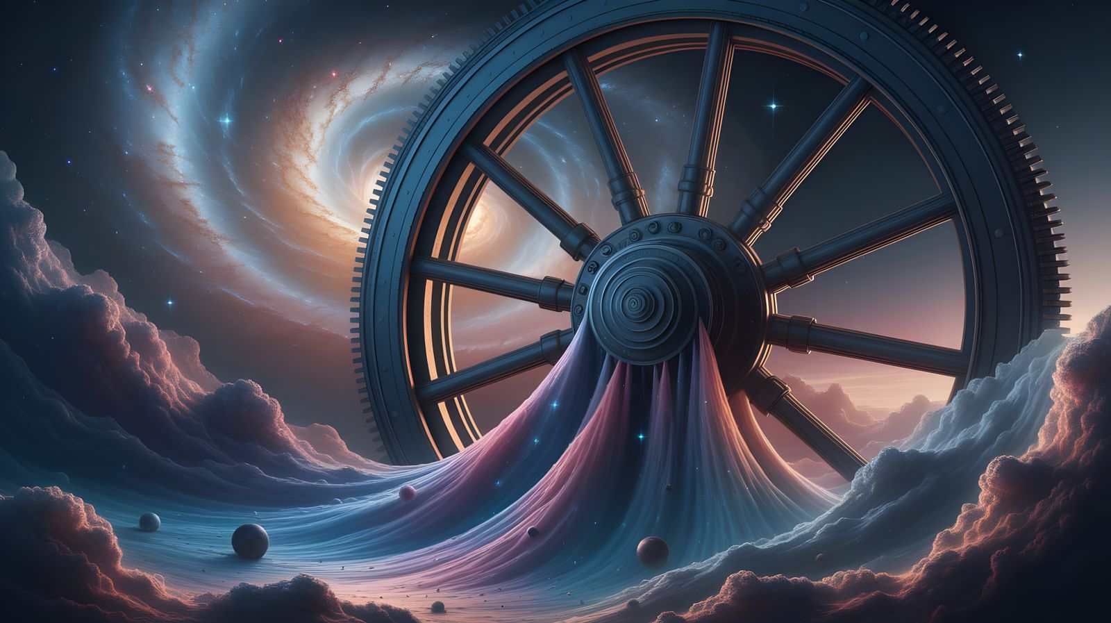 Cosmic Waterwheel in Swirling Galaxies