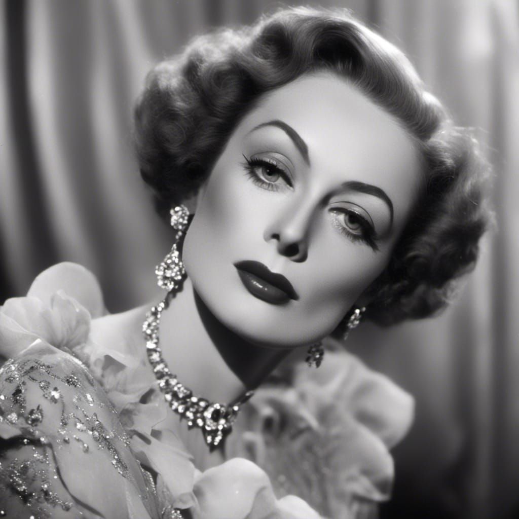 Vintage Portrait of a Glamorous Actress