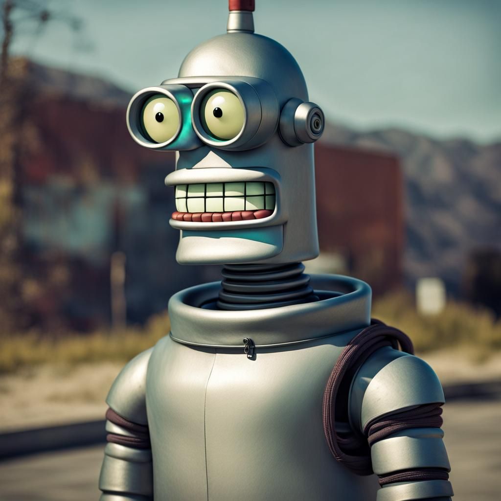 Bender from Futurama as a Real Person