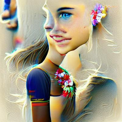 Beautiful Girl Generated by AI