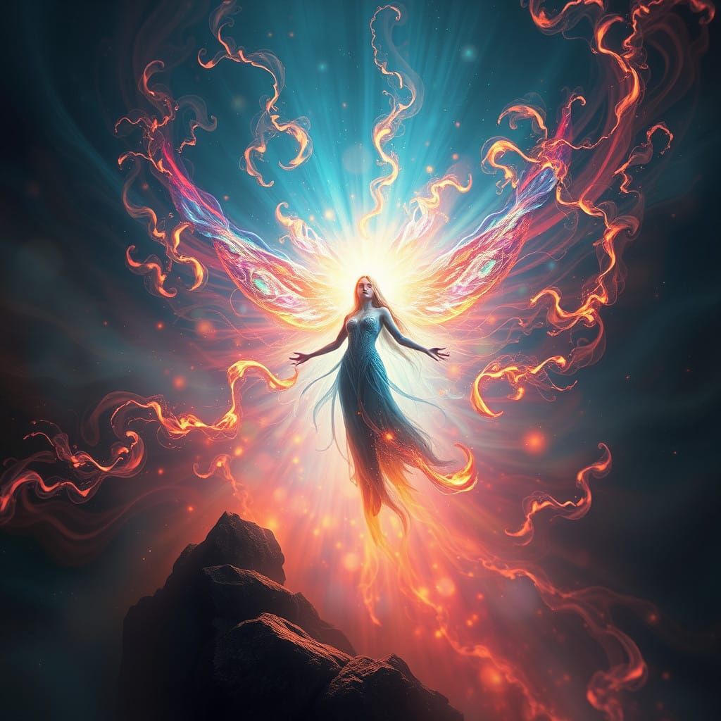 Mystical Being in Radiant Harmony