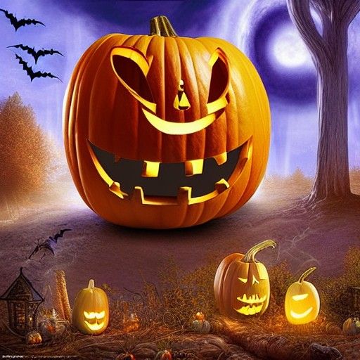 Majestic King Pumpkin for Halloween