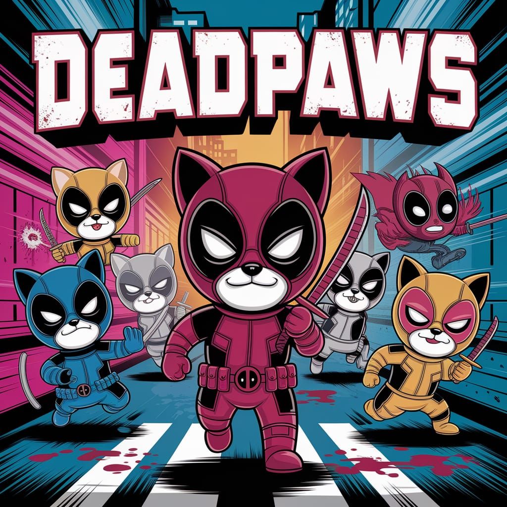 Mischievous Cats Unleash Chaos in Deadpool-Inspired 'Deadpaw...