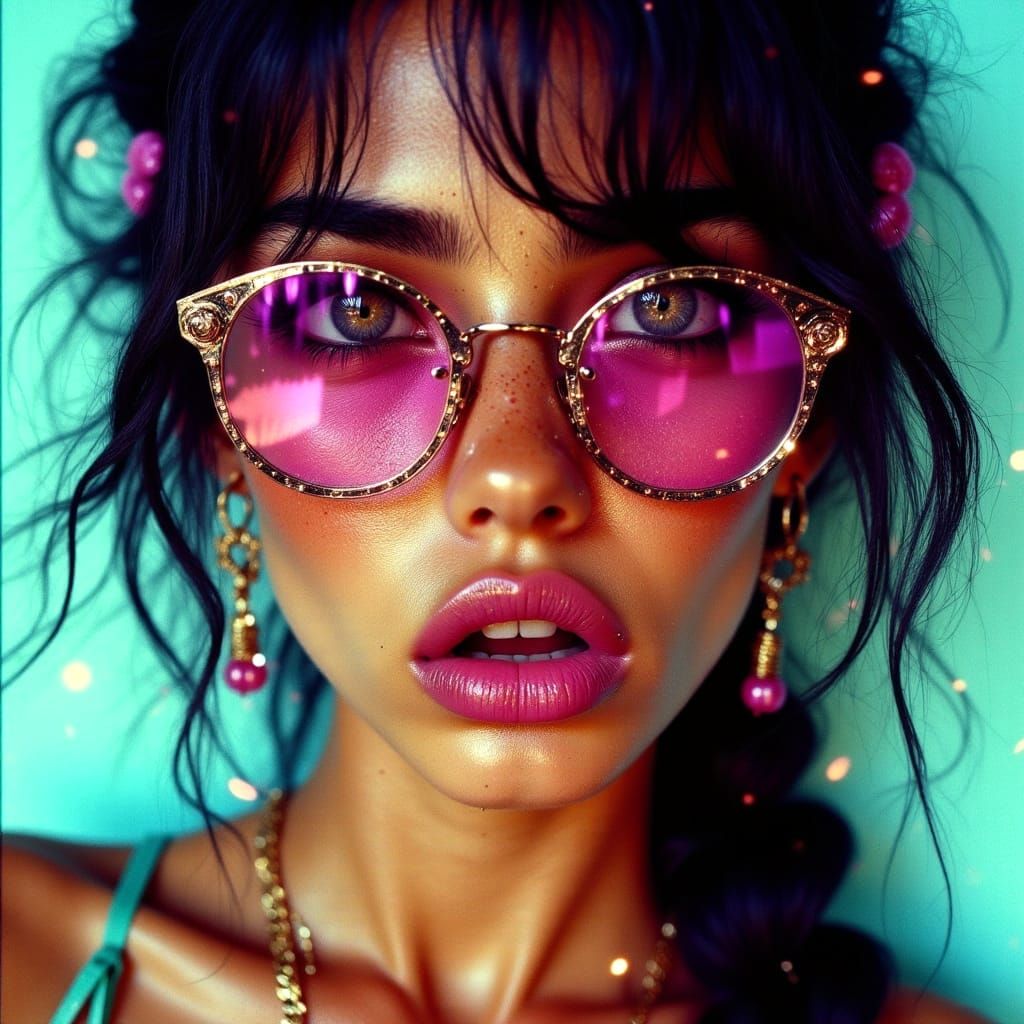 Sassy Woman Portrait in Heavy Metal Comic Style