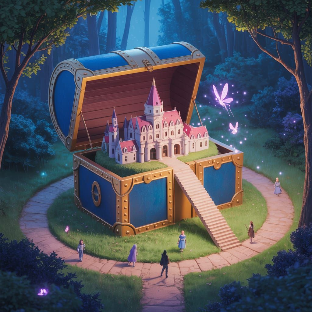 Magical City Within a Treasure Chest