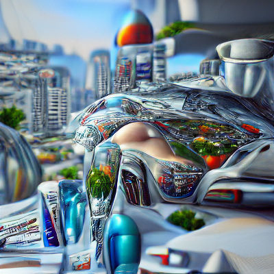 Vibrant Neon Cityscape at Night