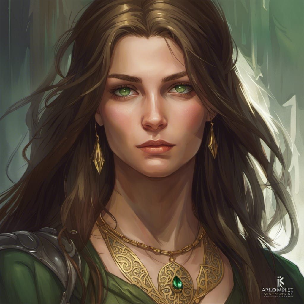 Fantasy Assassin Portrait in Digital Art Style