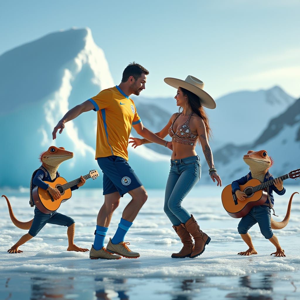 Soccer Player and Rancher's Antarctic Dance