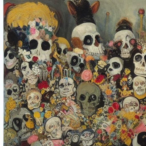 Supervillain's Treasure Hoard in a Skull-Decorated Rabbit Ho...