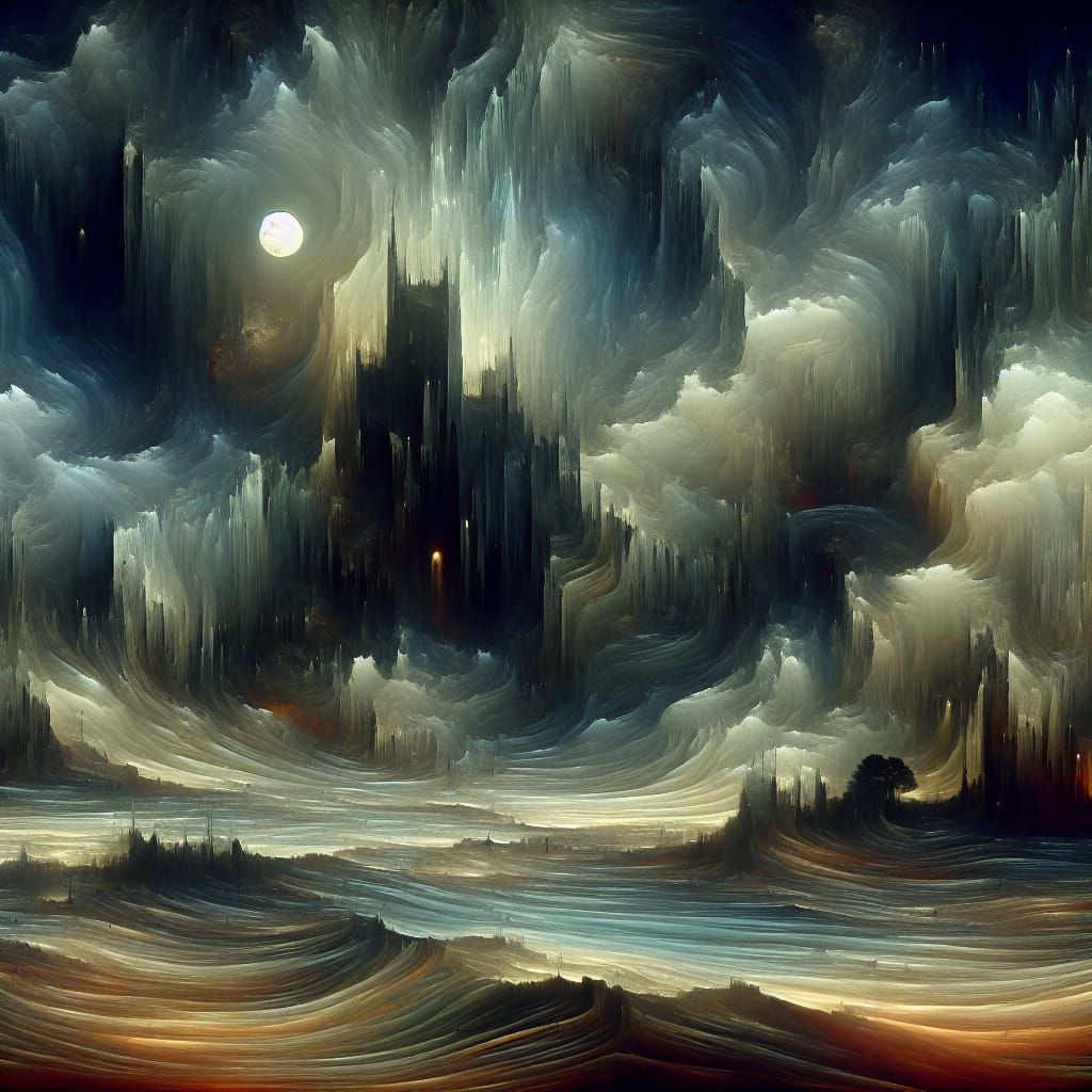 Distressing Surreal Landscape of Paranoia and Anxiety