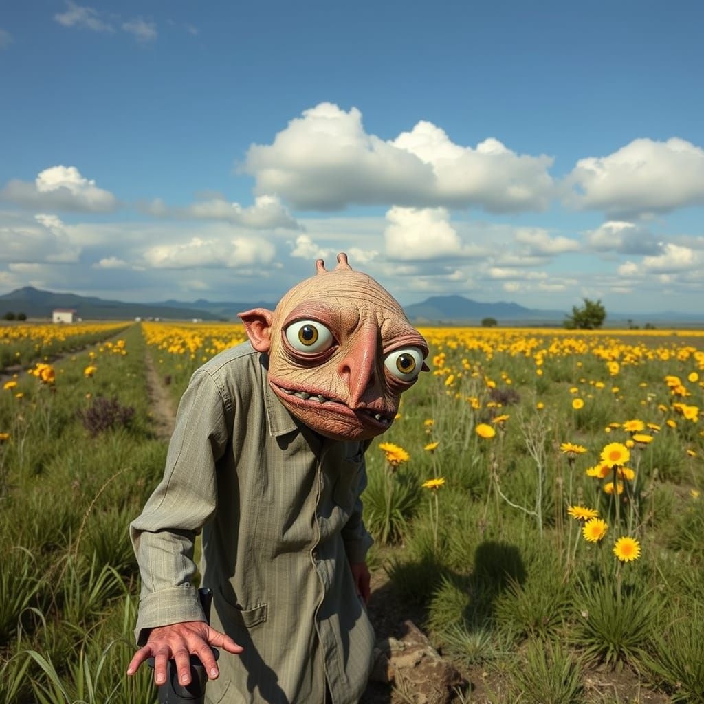 Surreal Scene in Bizarre Artistic Style