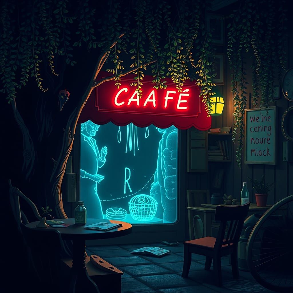 Surreal Melting Landscape at Sunset