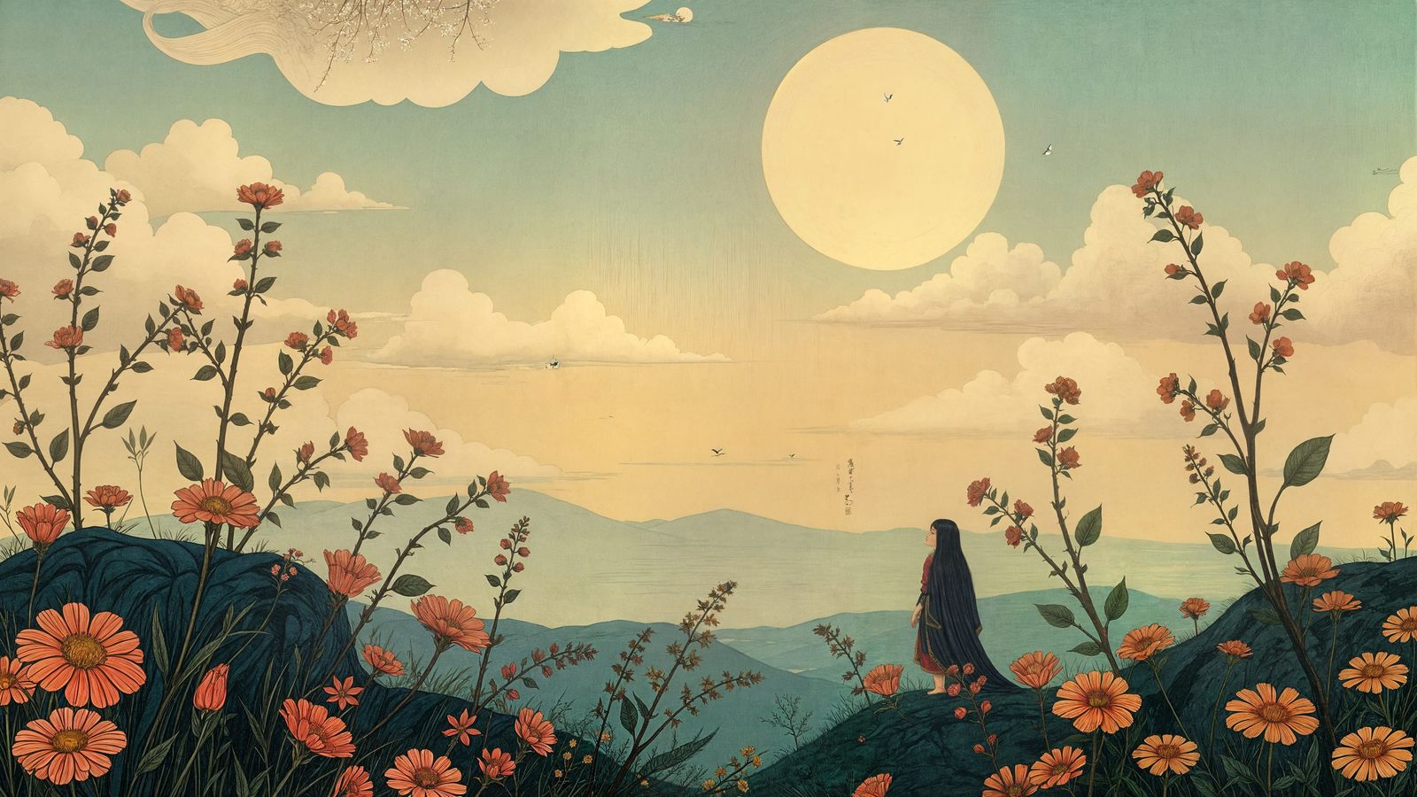 Detailed Painting in Shin-hanga Style