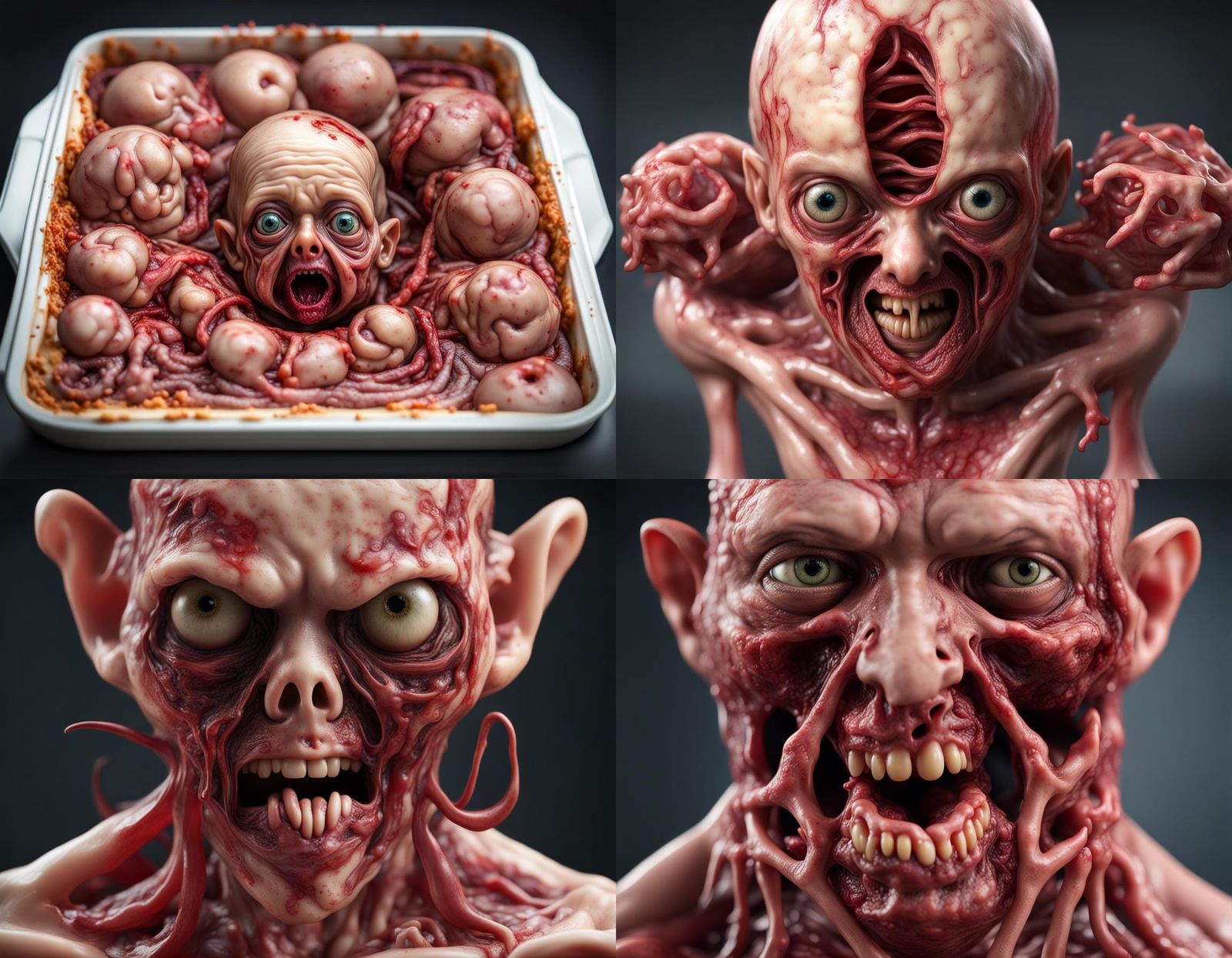 Horrific Homunculus Birth: Ultra Realistic Mutant Placenta