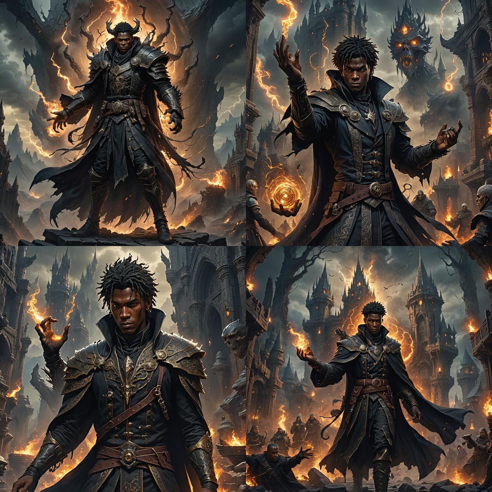 Epic DND Warlock Casting Eldritch Blast