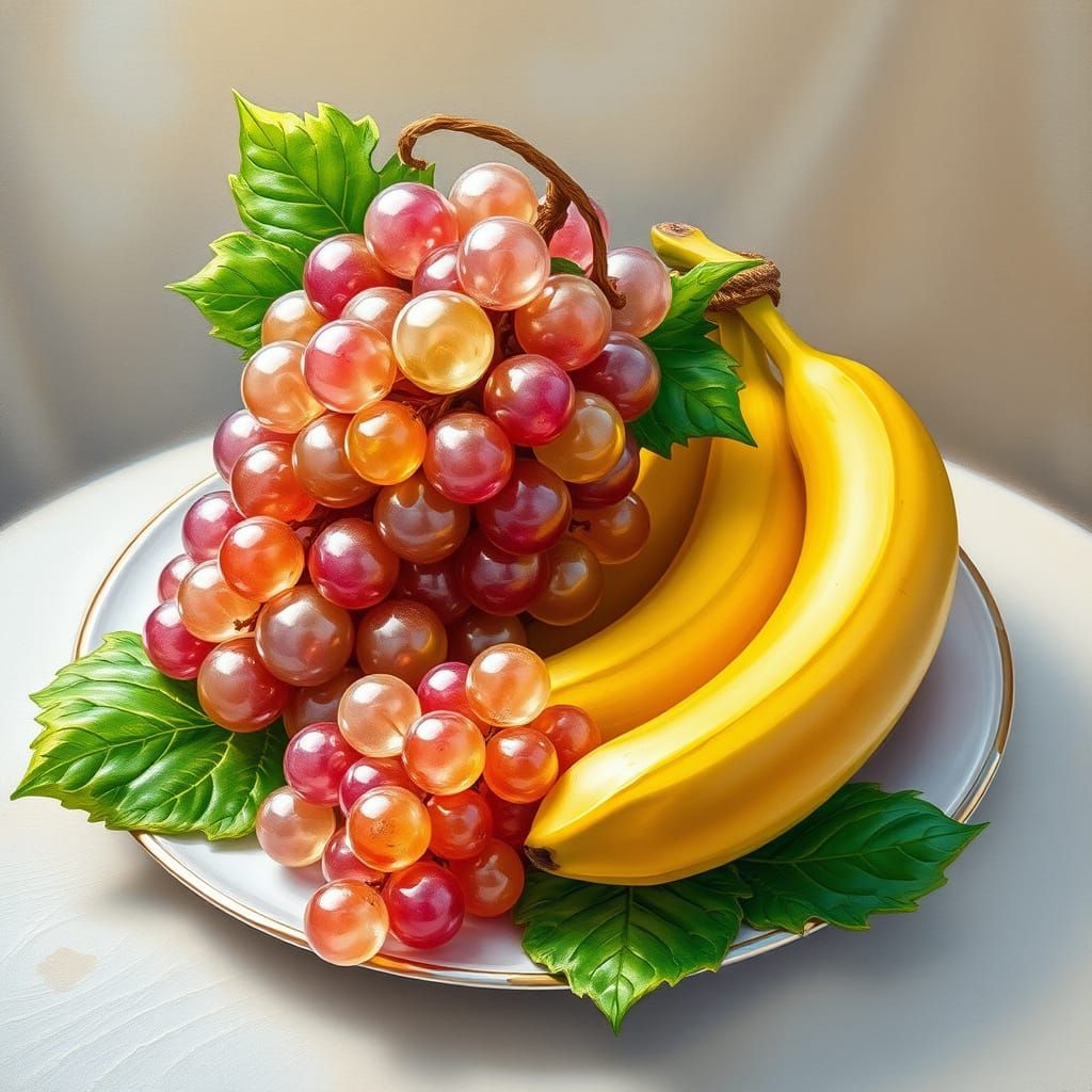 Grapes and bananas