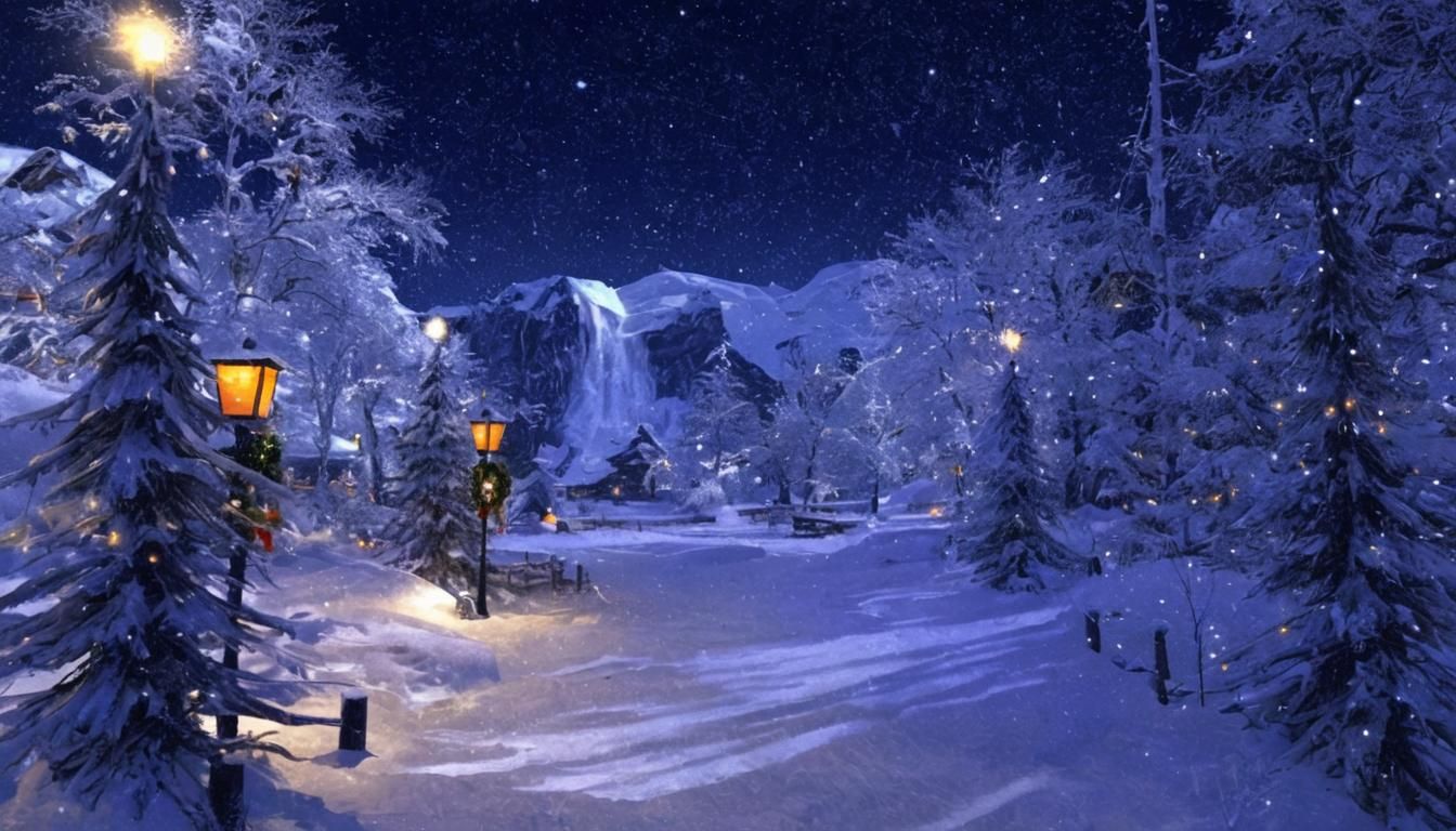 Festive Christmas Scene