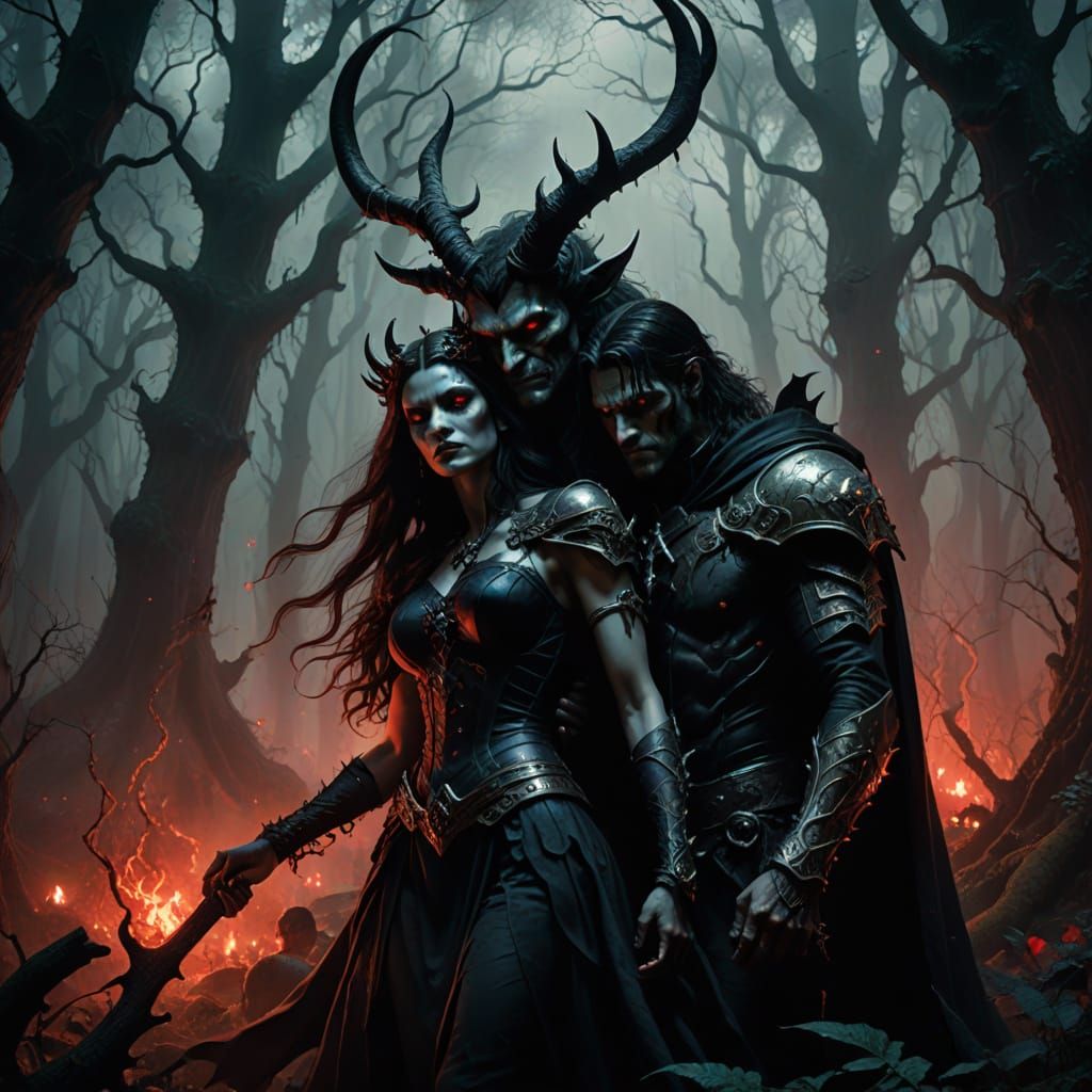 Dark Fantasy Romance in an Ancient Mystic Forest