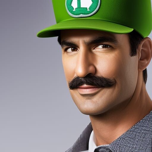Realistic Luigi Portrait for LinkedIn Profile