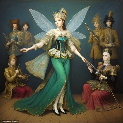 Surreal Scene of Disappearances in Theatrical and Royal Sett...