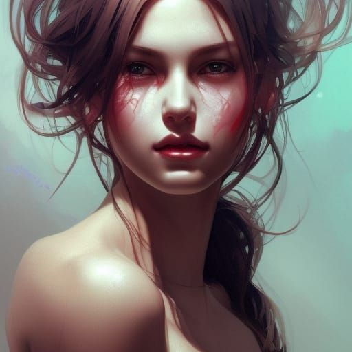 Hyperdetailed Portrait of an Attractive Girl