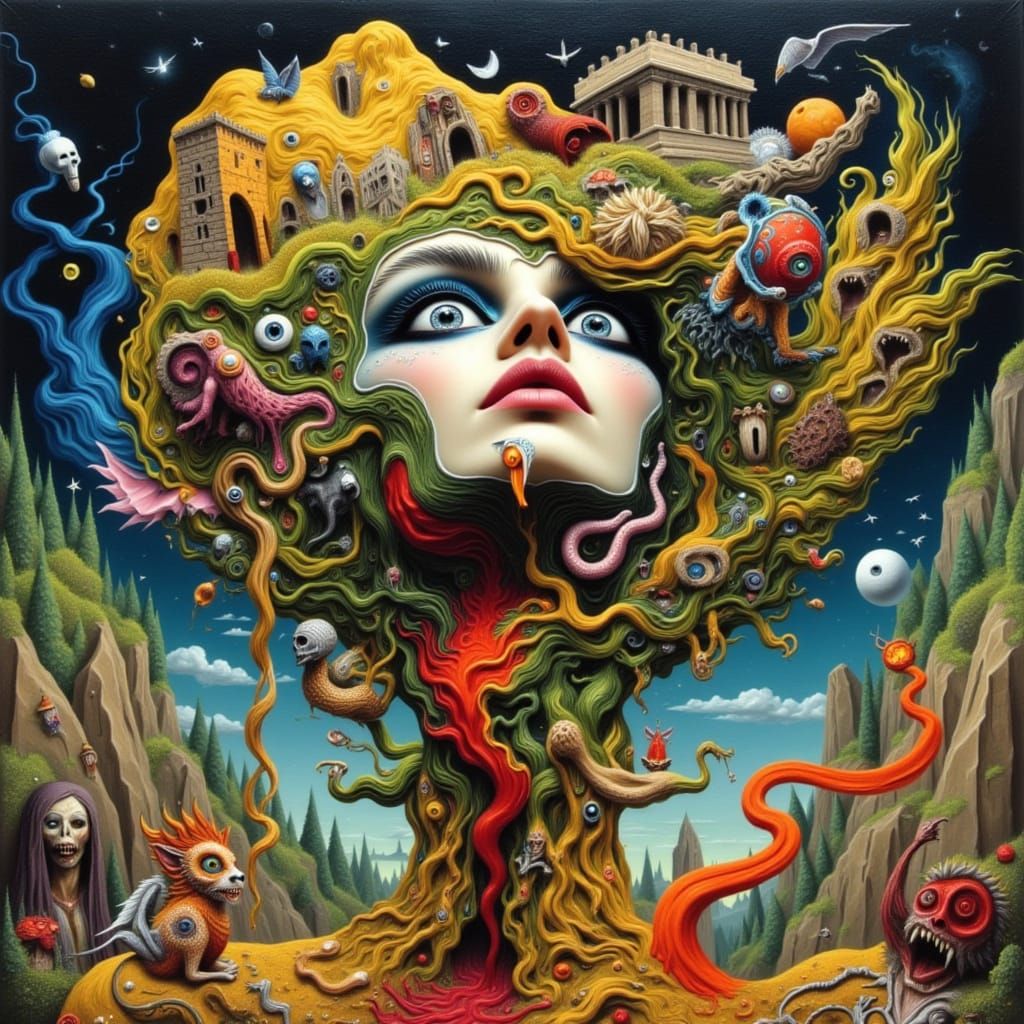 <lora:Esoteric Surrealism:1.0> <lora:Hybrids:1.0> <lora:Flux...