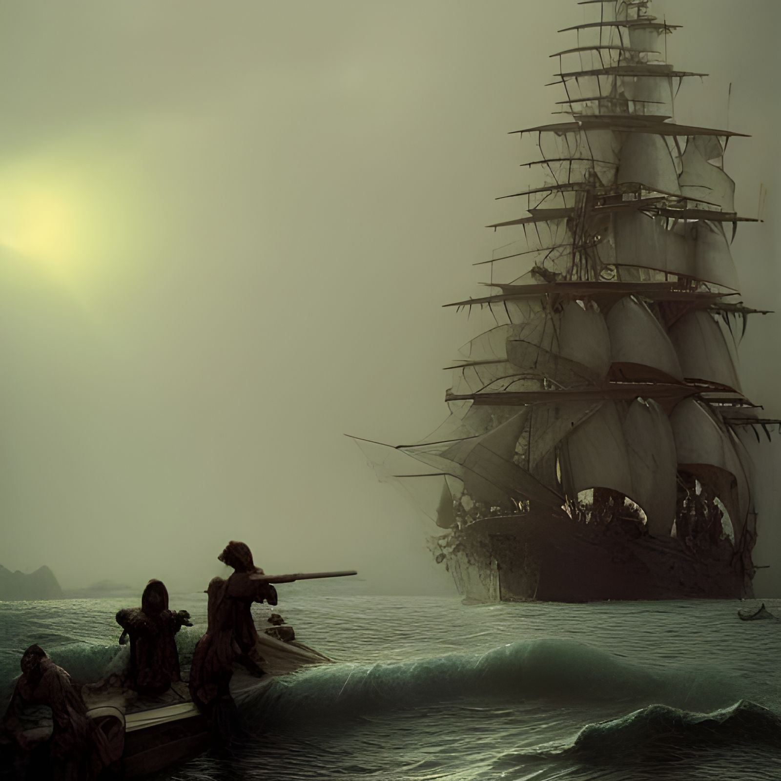 Pirates at War: Wood Carving in Horror Style