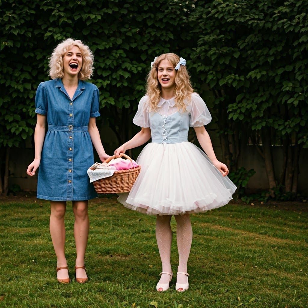 Whimsical Youthful Scene in Cinematic Style