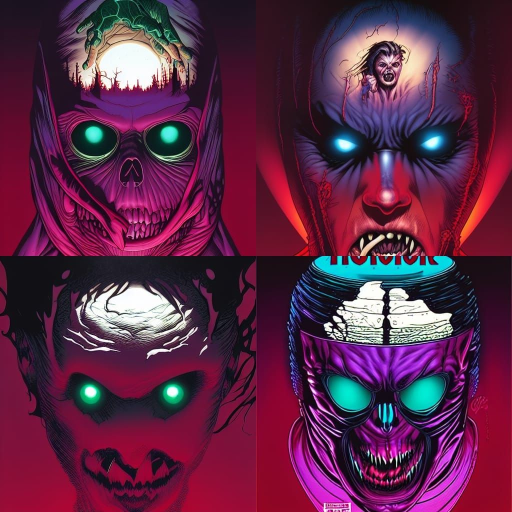 Eerie Horror Comic Book Art