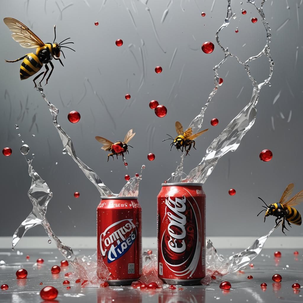 Soda Can Dance: Hyperrealistic Digital Art