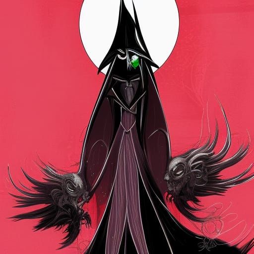 Hazbin Hotel: Sith Lord Pentious Digital Painting