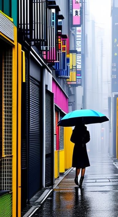 Girl under an Umbrella