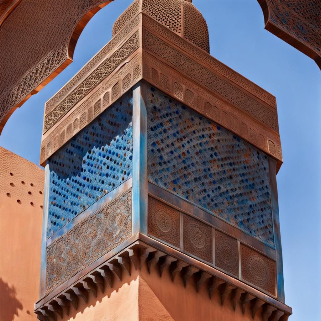 Kutubiya Mosque Minaret: Intricate Moroccan Decor
